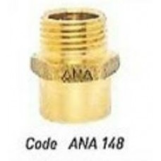 ANA 148-1/2"  ข้อต่อตรง ผม.หกเหลี่ยม Size 1/2"