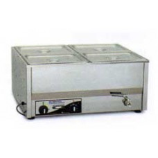 BM4A   Bain marie with pan 4 x 1/2 & lids ROBAND เครื่องอุ่นอาหาร