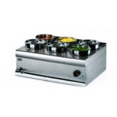 BS7W   Bain marie with 6 stainless steel round pot & lids [wet heat] LINCAT เครื่องอุ่นอาหารไฟฟ้า