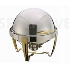CD-C6L-G : ROUND GOLD TOP CHAFER