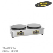 CDG400 เครื่องเครปแก๊สคู่ Gas double crepe machine 6400W ROLLER GRILL