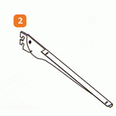 DAA-47F-12(L/R) แขนรับชั้นแบบปรับระดับได้ เบอร์ 47 ชุบโครเมี่ยม พับฉากซ้าย,ขวา ความยาว 12 นิ้ว