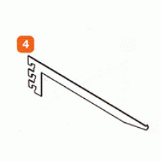 DAG-B3-12 แขนรับชั้นกระจกรุ่น B แบบ 3เขี้ยว ชุบโครเมี่ยม ความยาว 12 นิ้ว