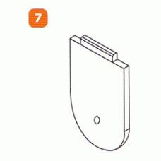 DAP-HF หูแขนรับแป๊บกลม(ใช้กับเบอร์ 72)