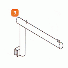 DAS-13-12 ขอแขวนกลม เบอร์13 2 ปุ่ม,12"