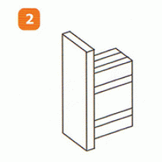 DAS-C-N24 พลาสติกอุดแป๊บเหลี่ยม(สีดำ)