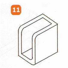 DAS-SS24 หัวรับแป๊บเหลี่ยมแบบติดหนัง