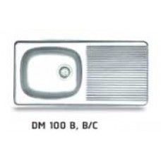 DM 100 B, B/C  ซิ้งค์สแตนเลส ขนาดซิ้งค์ 100x50cm. ตราเพชร