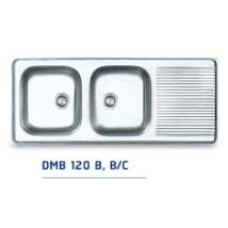 DMB 120 A, B/C  ซิ้งค์สแตนเลส ขนาดซิ้งค์ 120x50cm. ตราเพชร