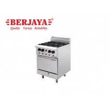 BER1-DRO4-17-STAINLESS STEEL DELUXE RANGE OVEN WITH OPEN BURNER-BERJAYA