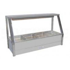 E14-100RD  Hot food bar fits 1 row [Exclude 4xpans1/2 size 65 mm] with rear roller doors ROBAND ตู้อุ่นอาหาร