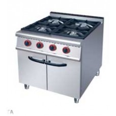 JUS-RA-4  Gas Range with 4 Burner and Cabinet JUSTA เตาแก๊ส4หัว