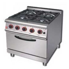 JUS-RQ-4  GAS RANGE 4 BERNER WITH OVEN JUSTA เตาแก๊ส4หัว