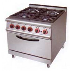 JZH-TQ-4 Gas Range 4 Burner and Cabinet JUSTA เตาแก๊ส4หัว