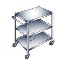 KCTL800B  รถเข็นเก็บจาน 3 ชั้น  Stainless Steel Kitchen Trolley AMERICAN