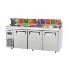 KHR18-3 เคาน์เตอร์สลัดบาร์ Hood Lid Salad Side Prep Table TURBO AIR 