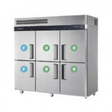 KRF65-6-W ตู้เย็น6ประตู 6 Doors upright chiller/freezer with 4 wheels TURBO AIR