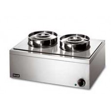 LRB2W  Bain marie with 2 stainless steel round pots & lids (wet heat) LINCAT เครื่องอุ่นอาหารไฟฟ้า