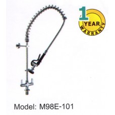M98E-101 สายล้างสปริง Center Deck Mounted Pre Rinse with Brass Coupling Top Rinse
