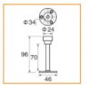 MDH-008กันชนประตูยี่ห้อ Mature Lock