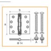 MH-43530HS2BBบานพับประตูยี่ห้อ Mature Lock