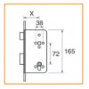 MM-011WC ตลับกุญแจยี่ห้อ Mature Lock