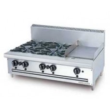 OB4GG1B  Gas combination open 4 burners with griddle BERJAYA  เตาแกีส4หัว