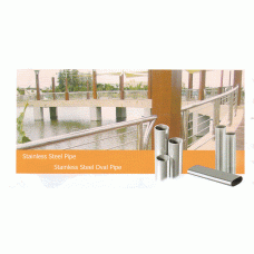 PIPM01-100 ท่อกลมชุบโครเมี่ยม 100 cm. Stainless Steel Pipe