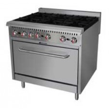 S36-2  GAS 6 BURNER WITH OVEN (WITHOUT REAR PLATE) JUSTA เตาแก๊ส6หัว