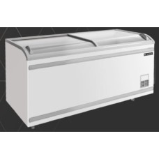 SNC-0855P ตู้แช่แข็งกระจกฝาโค้งบานเลื่อน MEAT CHILLER &FREEZER (Dual Temperature) ความจุ 800/750L SANDEN 