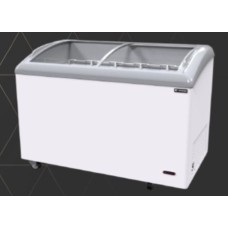 SNB-0185 ตู้แช่แข็งฝากระจกโค้งบานสไลด์ CURVED GLASS FREEZER ความจุ 180/122L SANDEN 