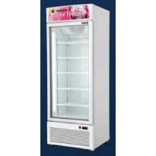 SNR-0505  ตู้แช่แข็งบานประตูกระจก 3 ชั้น พร้อมฮิตเตอร์ไล่ฝ้า Vertical Display Freezer ความจุ 500L  SANDEN 