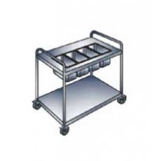 SODSCR800C รถเข็นทิ้งเศษอาหาร-เก็บจานมีชั้นวางด้านล่าง  Soiled Dish Cart AMERICAN