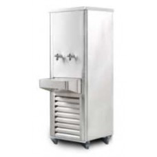 SWC-215  ตู้ทำน้ำเย็นสแตนเลส แบบต่อท่อปะปา 2 ก็อก WATER COOLER  ความจุ 62L  SANDEN 