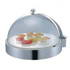 DMC-T12-Roll Top Dome Cover with Tray 12 inches (Auto-close cover design)