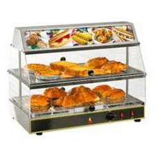 WDL200  Counter top warming display 2 levels with top illuminated display (Exclude 2xGN1/1) ROLLERGRILL-ตู้อุ่นอาหาร
