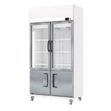 YDM-110P  ตู้แช่เย็น GLASS DOUBLE DOOR รุ่น 2-3 DOOR COOLER ความจุ 660L  SANDEN 