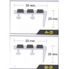 B-3 จมูกบันไดอลูมิเนียม ทองเหลือง อัดด้วยผ้าเบรค APACE