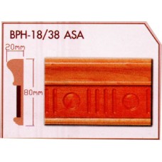 BPH-18/38 ASA ไม้บัวลายประกอบ ASA (ASA Series) บีเวอร์วูด Beaverwood