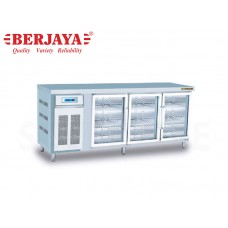 BER1-B3D/C7/L6-7FT 3 DOOR REFRIGERATED BARLINE-BLOWER SYSTEM W/LEG-BERJAYA