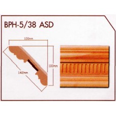 BPH-5/38 ASD ไม้บัวลายประกอบ ASD (ASD Series) บีเวอร์วูด Beaverwood