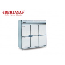 BER1-BS6DU/CF/W-DUAL 6 DOOR UPRIGHT CHILLER/FREEZER-BLOWER SYSTEM W/NYLON WHEEL-BERJAYA