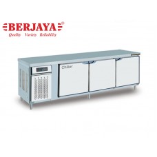 BER1-BS3D/CF7/L(750)-7FT 3 DOOR COUNTER CHILLER/FREEZER-BLOWER SYSTEM WITHOUT BACKSPLASH-BERJAYA