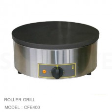 CFE400 เครื่องเครปไฟฟ้า Electric Single crepe machine -enamelo cast iron plate 400mm ROLLER GRILL