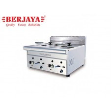 BER1-GDF11D-GAS FRYER TABLE TOP 2 TANKS x 7 LTS, 2 BASKETS 44,000 BTU/HR-BERJAYA