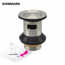 DM-325 สะดืออ่างล้างหน้าสแตนเลส แบบกดป็อปอัพ DONMARK