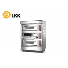 LKK1-LK-GDO-36-GAS OVEN 3-DECK 6-TRAY W/DIAL KNOB CONTROL & STONE BASE-LKK