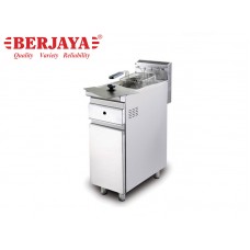 BER1-FSGDF12-GAS FRYER FREE STANDING 1 TANK x 7 LTS, 1 BASKET-BERJAYA