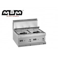 MBM1-MG7GF777TS-TOP LPG GAS FRYER PAN LT.9 + 9 - 2 BASKETS-MBM