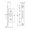 970.15.602 ตลับกุญแจล็อคหน้าต่าง Window lock Hafele